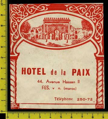 Hotel de la Paix Maroc (red)