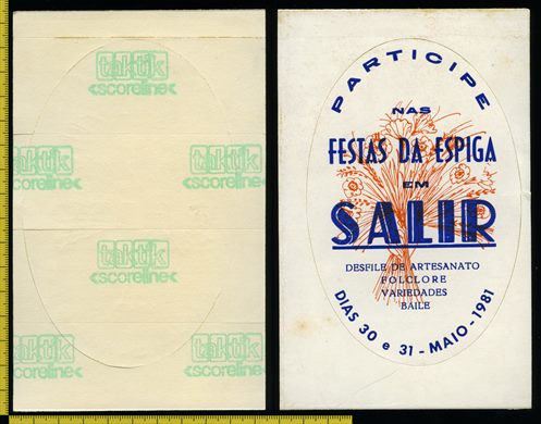 Festas da Espiga - Salir 1981 (branca)