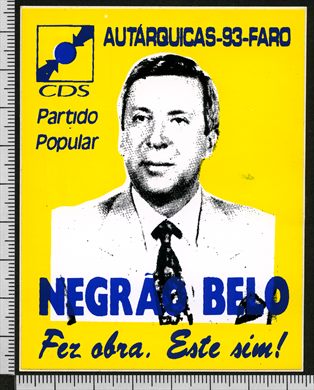 CDS - Negrao Belo Autarquicas 1993 Faro 01