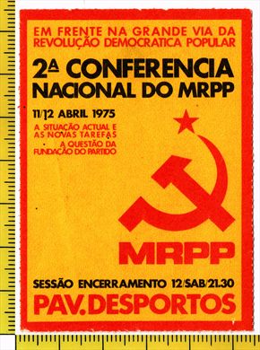 MRPP - 2a. Conferencia Nacional do MRPP
