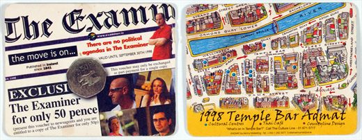 1998 Temple Bar Admat - The Examiner