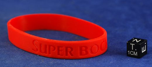 Super bock pulseira de borracha vermelha