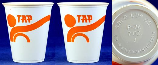 TAP copo plastico laranja (Solo Cup P-7A 7 0Z)