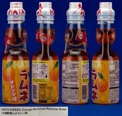 Hata-Kosen Orange-flavoured Ramune Soda