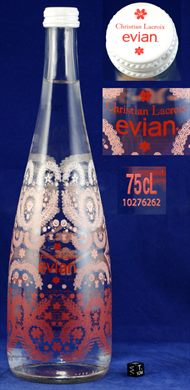 Evian 75cl pink