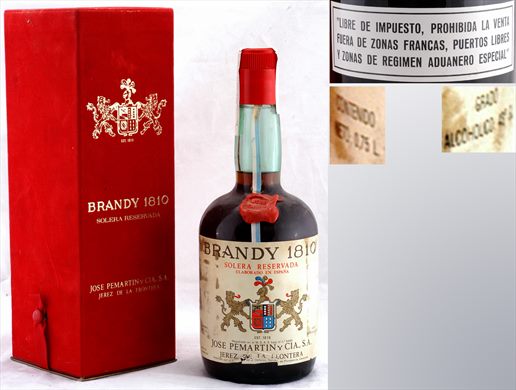 Brandy 1810 Solera Reservada de Jose Pemartin y Cia. 0,75L 40vol
