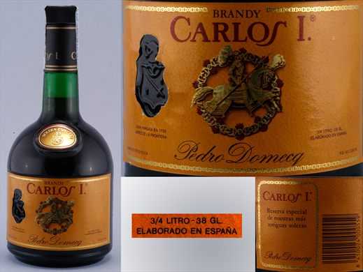 Carlos I Brandy Solera Especial de Pedro Domecq 0,75L 38vol