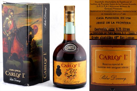 Carlos I Brandy Solera Especial de Pedro Domecq 0,75L 40vol