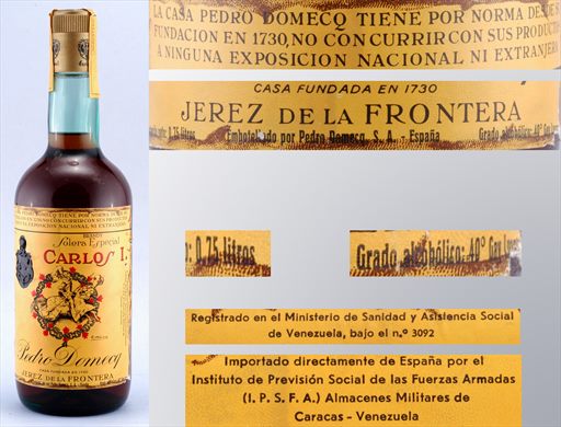 Carlos I Brandy Solera Especial de Pedro Domecq 0,75L 40vol