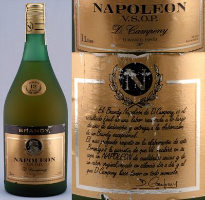 Napoleon Brandy VSOP D. Campeny 1L 38vol