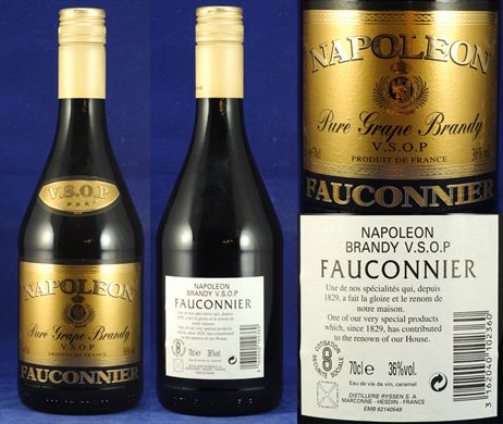 Napoleon Brandy VSOP Fauconnier 70cl 36vol