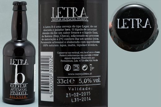 Letra b Pilsner 33cl