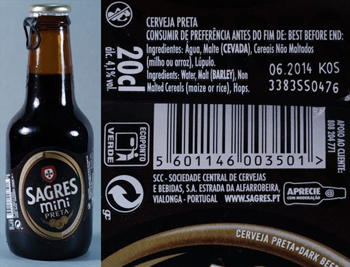 Sagres mini preta 20cl