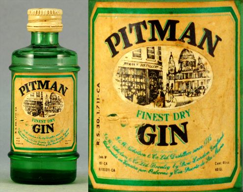 Pitman Finest Dry Gin 45cc