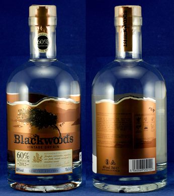 Blackwoods vintage dry gin 70cl