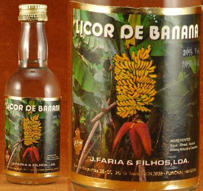 Licor de Banana J. Faria e Filhos 50ml