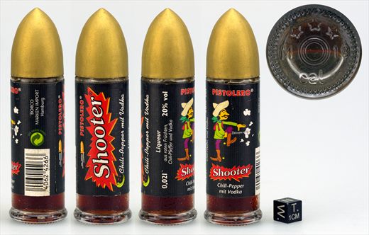 Pistolero Shooter Chili-Pepper mit Vodka 0,02L