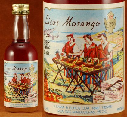 Licor Morango J. Faria 50ml