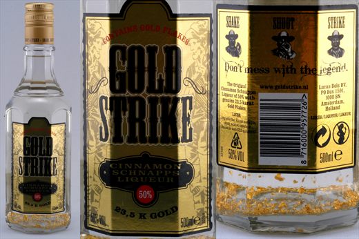 Golden Strike Cinnamon Schnapps Liqueur Bols 500ml 50vol