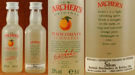 G.W. Archers Peach County Schnapps 50ml