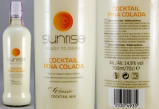 Sunrise Cocktail Pina Colada 700ml