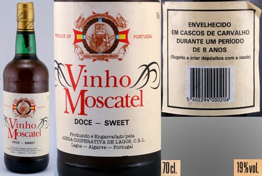 Vinho Moscatel Doce Adega Cooperativa de Lagos