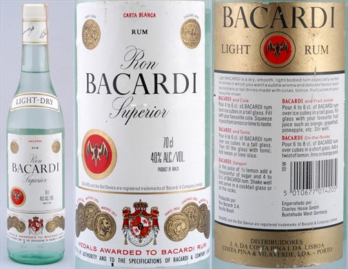 Bacardi Light-Dry Carta Blanca