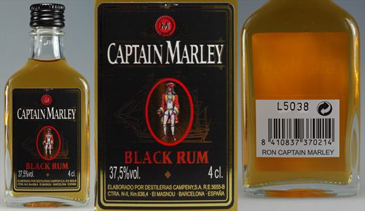 Captain Marley Black Rum 4cl