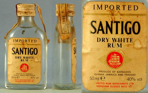 Santiago Dry White Rum 50ml