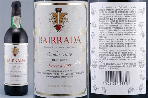 Bairrada Tinto Reserva 1988
