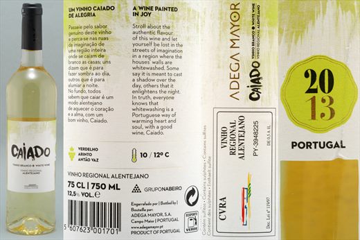 Caiado vinho branco 2013 75cl
