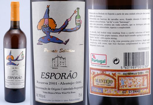 Esporao Private Selection Reserva 2001 Branco