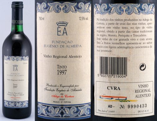 Fundacao Eugenio de Almeida Colheita 1997 Tinto