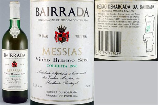 Messias vinho branco seco colheita 1990 750ml