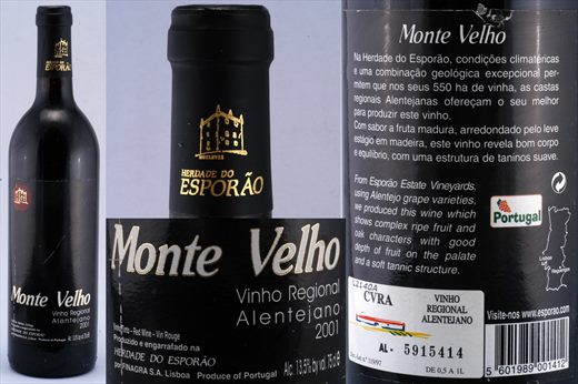 Monte Velho 2001 Tinto Herdade do Esporao