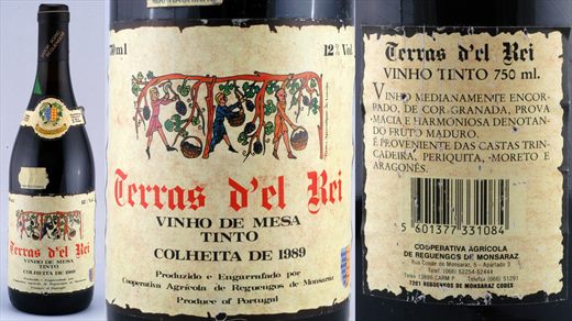 Terras del Rei Colheita 1989 Tinto