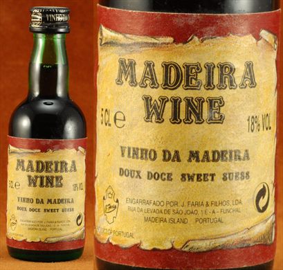 Vinho da Madeira doce J. Faria e Filhos 50ml