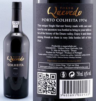 Quevedo Colheita 1974 Porto