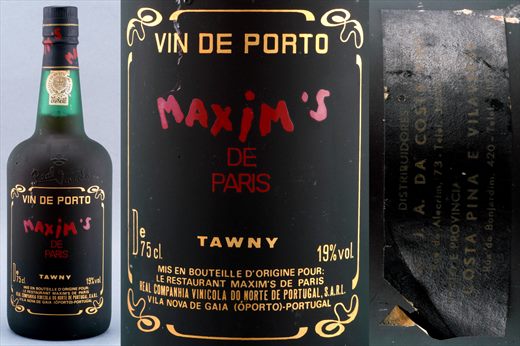 Real Vinicola Maxims de Paris Tawny Porto