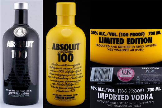 Absolut Limited Edition 2009 - Absolut 100 Selfridges 2009 - 700ml - 50