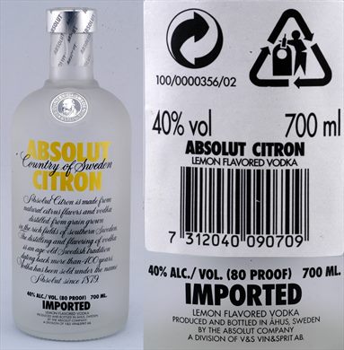 Absolut Citron - 700ml - 40
