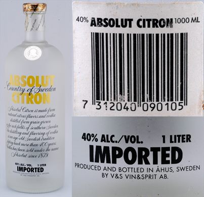 Absolut Citron - 1000ml - 40