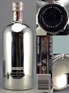 Absolut Limited Edition 2015 - Absolut Elektrik Silver Original Vodka 700ml