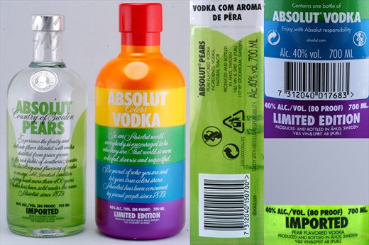 Absolut Limited Edition 2008 - Absolut Pears - Absolut Vodka Colors - 700ml - 40