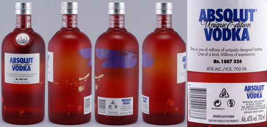 Absolut Limited Edition 2012 - Absolut Unique Vodka No.1887324 - 700ml - 40