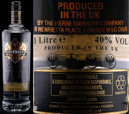 Smirnoff Black Small Batch Vodka