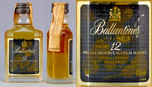 Ballantines Gold Seal Special Reserve Scotch Whisky 12 years 5cl