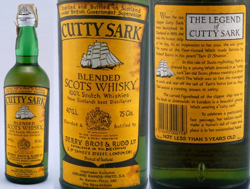 Cutty Sark Scots Whisky