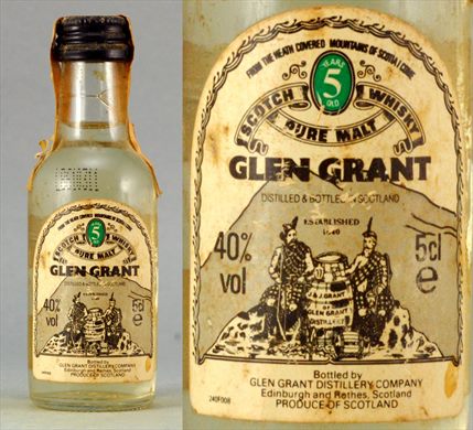 Glen Grant Scotch Whisky Pure Malt 5 Years 5cl