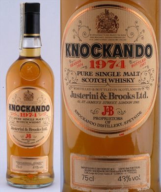 JB Knockando 1974 Scotch Whisky